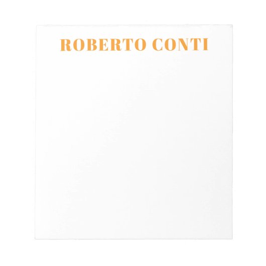 Bloc-note Unique Moderne Minimaliste Simple (Devant)