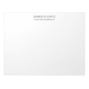 Bloc-note Unique Moderne Plain Minimaliste