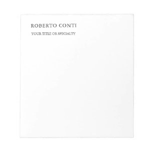 Bloc-note Unique Moderne Plain Minimaliste