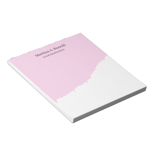 Bloc-note Unique Professionnel Élégant Plain Simple Spécial (Incliné)