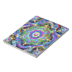 Bloc-note Univers Mandala Couleurs Psychédéliques