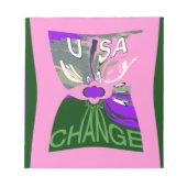 Bloc-note USA Change Art Print (Devant)