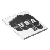 Bloc-note USA Fist Bump avec le drapeau américain (Incliné)
