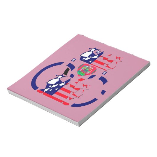 Bloc-note USA Hope Beau drapeau national Extraordinaire Desi (Tourné)