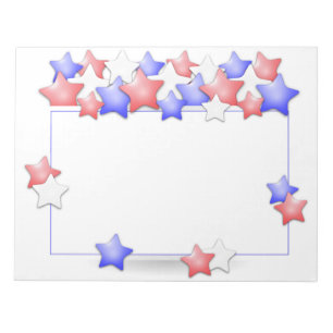 Bloc-note USA Independence Day Patriotic Stars American