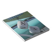 Bloc-note USA, Massachusetts, Gloucester. Dés flous dans un (Incliné)