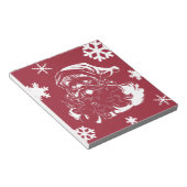 Bloc-note Vacances de rouge de Noël de flocons de neige du (Incliné)