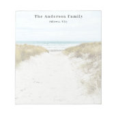 Bloc-note vacances sur la plage de photos personnalisées (Devant)