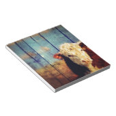 Bloc-note vache à tête blanche (Incliné)