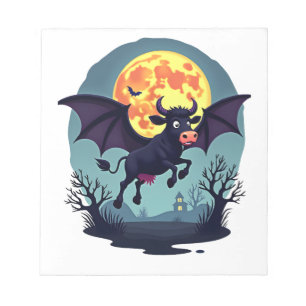 Bloc-note Vache chauve-souris à minuit
