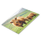 Bloc-note Vache des Highlands Animal Nature Faune Affection (Incliné)
