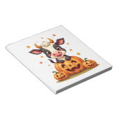 Bloc-note Vache du jardin de citrouilles (Incliné)