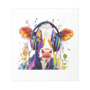 Bloc-note Vache Highland Colorée