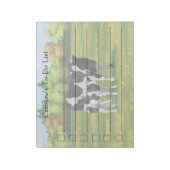 Bloc-note Vache Holstein et veau mignon en pâturage d'été (Tourné)