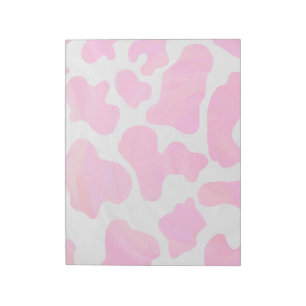 Bloc-note Vache rose et blanc chaud