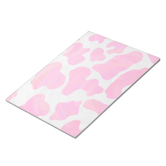 Bloc-note Vache rose et blanc chaud (Incliné)