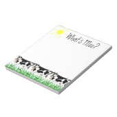 Bloc-note Vaches en herbe avec Whats Moo? (Tourné)