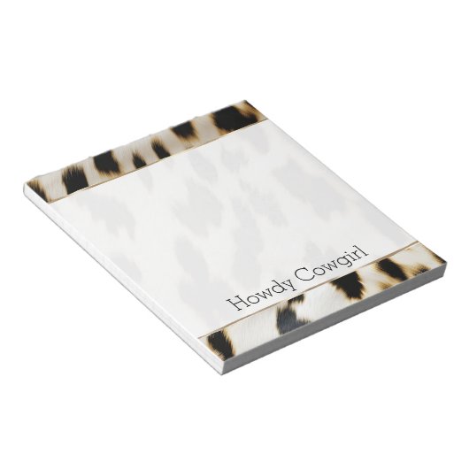 Bloc-note Vachette blanche noire (Incliné)