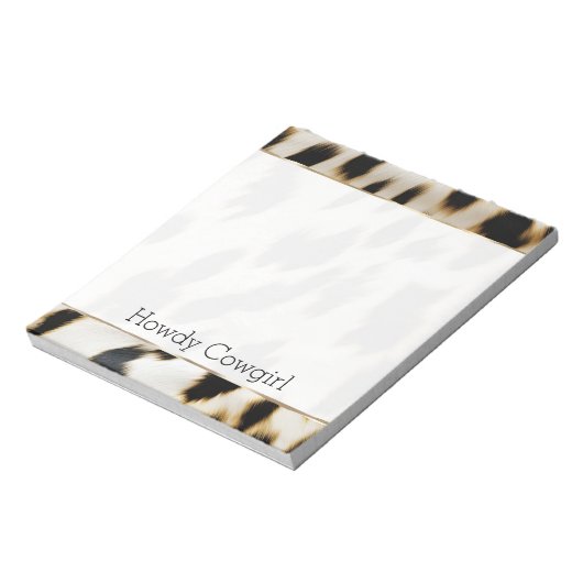 Bloc-note Vachette blanche noire (Tourné)