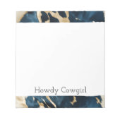 Bloc-note Vachette dorée Brown de l'Ouest (Devant)