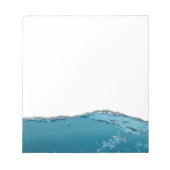 Bloc-note Vague cool bleu clair (Devant)