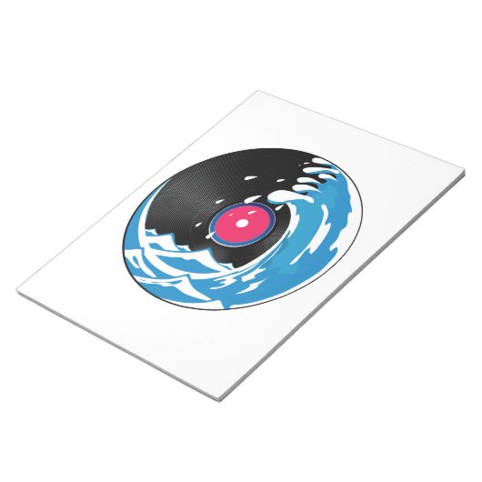 Bloc-note Vague vinyle (Incliné)