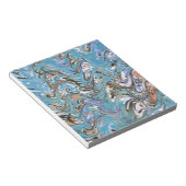 Bloc-note Vagues en bleu acrylique pour l'art Abstrait (Incliné)