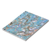 Bloc-note Vagues en bleu acrylique pour l'art Abstrait (Tourné)