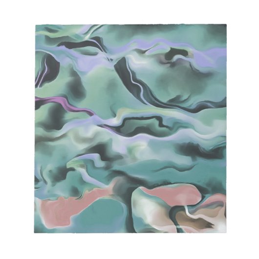 Bloc-note Vagues En Harmonie Acrylique Pour L'Art Abstrait (Devant)