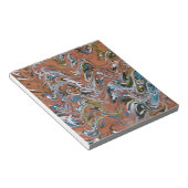 Bloc-note Vagues en rouge et bleu acrylique pour l'art Abstr (Incliné)