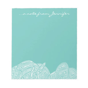 Bloc-note Vagues turquoises