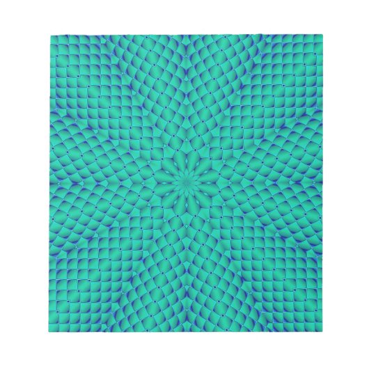 Bloc-note Vagues vertes et bleues (Devant)