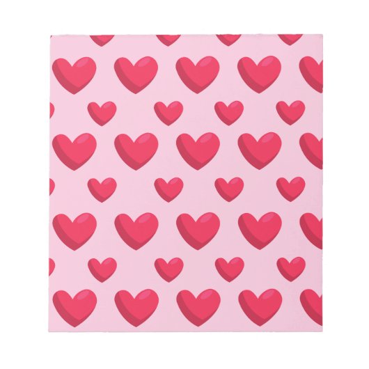 Bloc-note Valentine Arrière - plan Avec Amour Du Coeur (Devant)