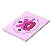 Bloc-note Valentine Hugs et baisers (Tourné)