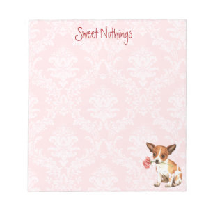 Bloc-note Valentine Rose Chihuahua