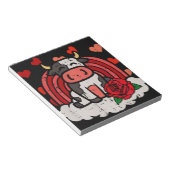 Bloc-note Valentines Day Vache Rainbow Cute Farm Girls (Incliné)