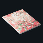 Bloc-note Van Gogh Almond Blossoms Peach<br><div class="desc">Artiste : Vincent Van Gogh Titre : Les fleurs d'amandes ont modifié la couleur par 2sweet4wordsDesigns</div>