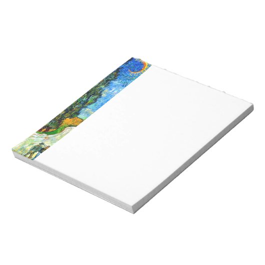 Bloc-note Van Gogh Road avec Cypress et Star (Tourné)
