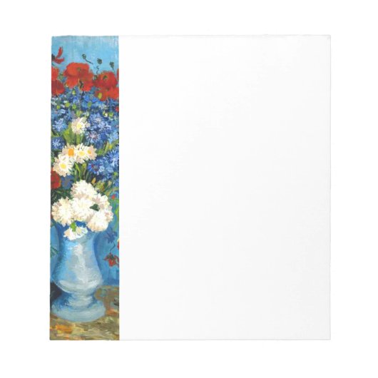 Bloc-note Van Gogh Vase avec Cornflowers et Poppies (Devant)