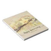 Bloc-note Vanilla Orchid Flower Abstract Art Calligraphy (Incliné)