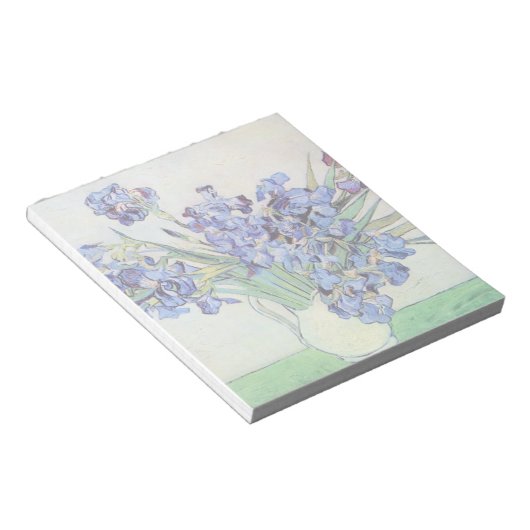 Bloc-note Vase Still Life avec Irises par Vincent van Gogh (Incliné)