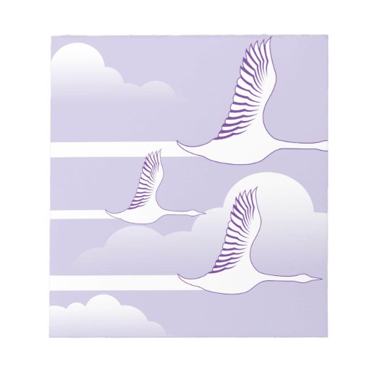 Bloc-note Vecteur de vol d'oies (Devant)