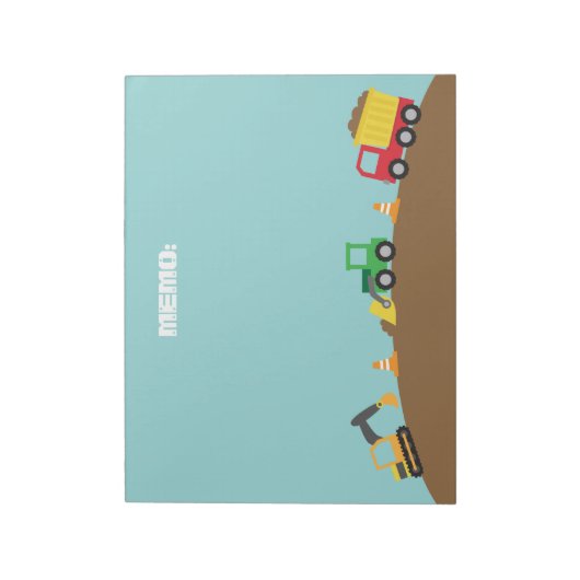 Bloc-note Véhicules De Construction Cute Pour Garçons (Tourné)