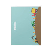 Bloc-note Véhicules de construction mignons pour garçons (Tourné)