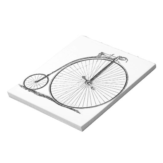 Bloc-note Vélo à grande roue Penny Farthing (Tourné)
