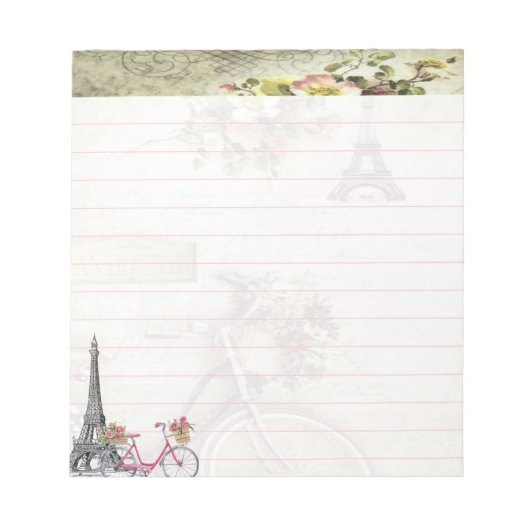 Bloc-note Vélo à Paris (Devant)