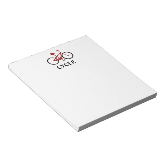 Bloc-note Vélo rouge (Incliné)