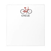 Bloc-note Vélo rouge (Devant)
