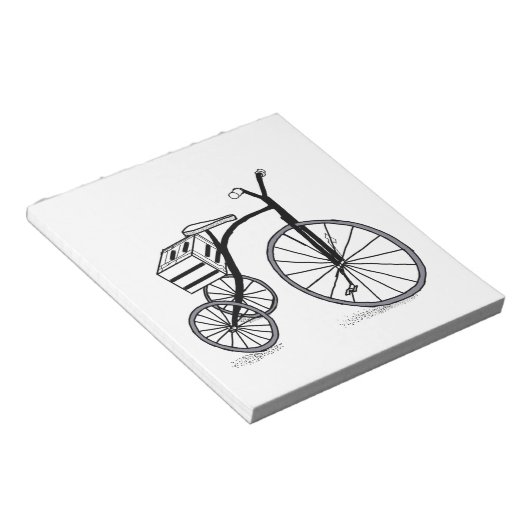 Bloc-note Vélo sur 3 roues (Incliné)