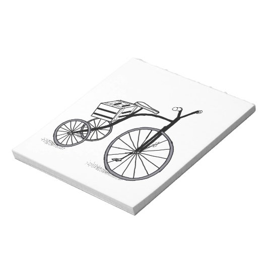 Bloc-note Vélo sur 3 roues (Tourné)